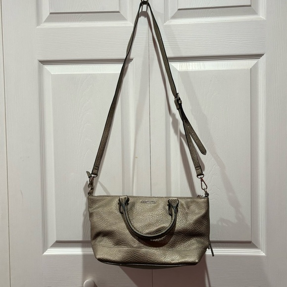 SAM & LIBBY Brown Metallic Crossbody Bag Purse - Picture 1 of 10